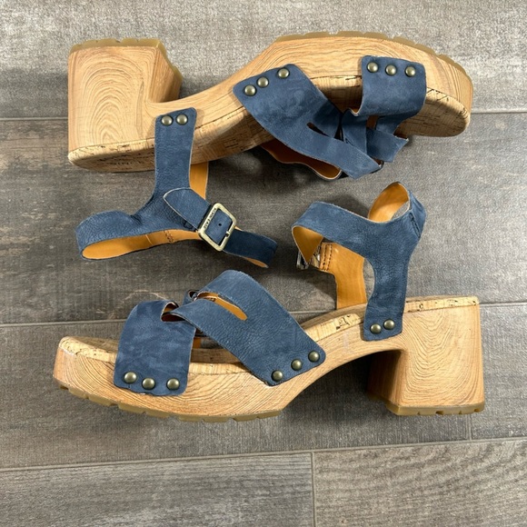 NEW Kork-Ease Tia Leather Platform Sandals - Picture 3 of 10